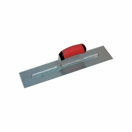 TOOL NT676 11 x 4.5 in. Soft Grip Notched Trowel with V-Soft Grip Handle TO715271